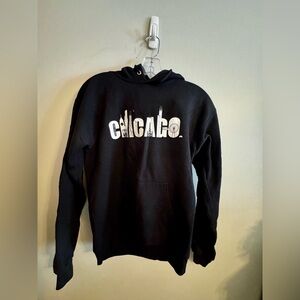 Hanes Black Chicago Graphic Hoodie